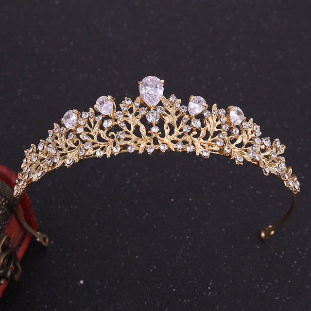 Crystal Leaf Bridal Jewelry Sets