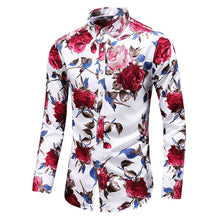 Load image into Gallery viewer, Casual Men Flower Shirt