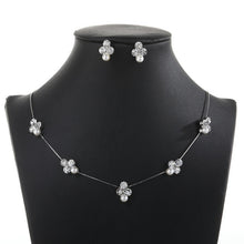 Load image into Gallery viewer, Crystal Bridal Wedding Jewelry Sets
