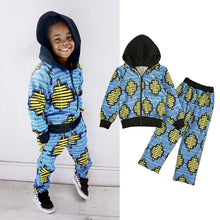 Load image into Gallery viewer, Dashiki Print Hooded Set