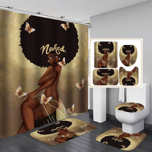 Load image into Gallery viewer, African Woman Waterproof Shower Curtain