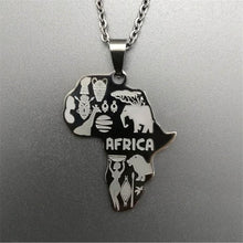 Load image into Gallery viewer, African Map Chain Necklaces