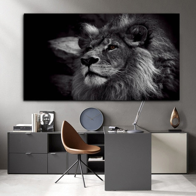African Wild Animal Canvas Painting