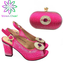 Load image into Gallery viewer, Rhinestone Heel Shoes And Bags