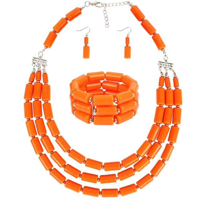Nigerian Bib Beads Jewelry Set