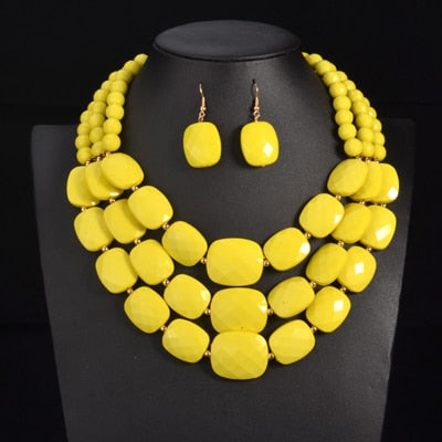 Custom Made African Wedding Beads Jewelry In Nigerian Necklace In JW1244 |  LaceDesign