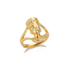 Load image into Gallery viewer, Double Coiled Queen Nefertiti Rings