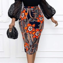Load image into Gallery viewer, Floral Vintage Bodycon Skirt