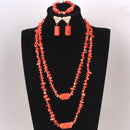 Nigeria Coral Beads Necklace Set