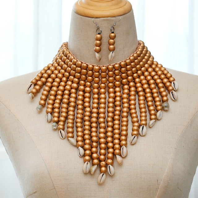 African Statement Chunky Jewelry Set
