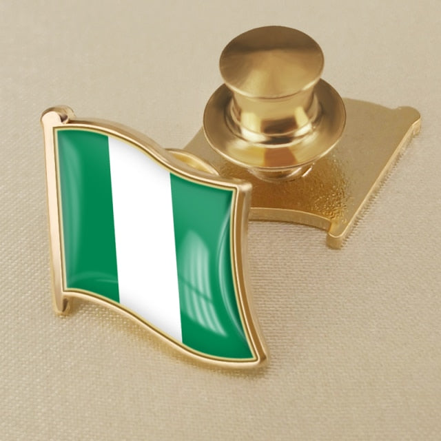 Nigerians Flag Brooch