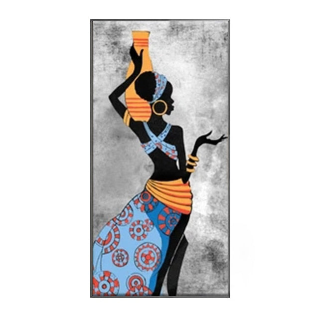 African Woman Canvas Painting