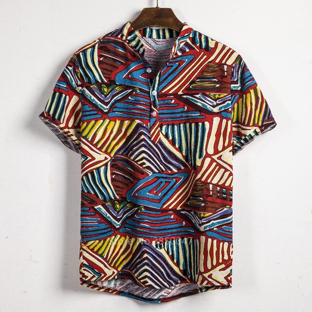 African Print Dress Shirt