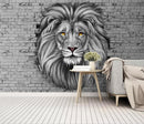 African lion Living Room Wallpaper