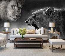 Load image into Gallery viewer, African lion Living Room Wallpaper