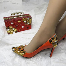 Load image into Gallery viewer, Crystal Dress Shoe And Bag