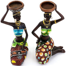 Load image into Gallery viewer, African Figurines Candleholder