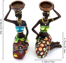 Load image into Gallery viewer, African Figurines Candleholder
