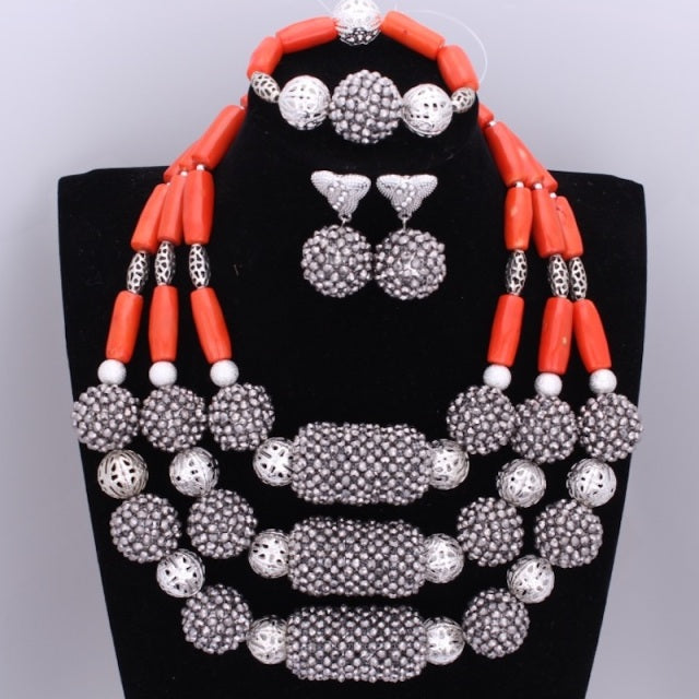 African Women Bridal Jewelry Set